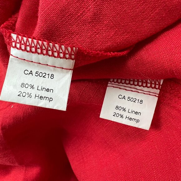 Anthropologie Linen Matching Midi Skirt Set Sleeveless Wedding Guest Coord Boho - Picture 6 of 7